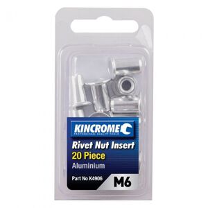 106385 kincrome m6 aluminium rivet nut insert 20 pack k4906 hero