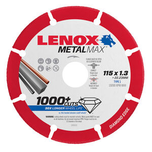 1985010 lenox cutoff wheel metal max ag anz 115mm x 1 3mm straight on