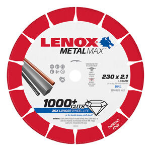 1985496 lenox cutoff wheel metal max ag anz 230mm x 2 1mm straight on