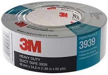 3M Duct Tape, Heavy Duty 3939, Silver 48Mm X 54.8M 3M3939 0
