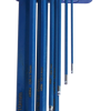 888 Tools Key Set 9Pc Metric Ball Drive Hex (Blue) T834511 • Long Series • Chrome Plated • Powder Coated • Hardened Cr-V Steel Metric & Sae Feature Ball Drive & Hex Shanks Metric: • 1.5 2 2.5 3 4 5 6 8 & 10Mm