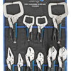 888 Tools Plier Locking 10Pc Set 888 T832929 888 Series • Non-Slip Jaws C-Clamps - Standard Jaws Provide Versatility For A Wider Range Of Applications • Curved Jaw - Maximises Pressure Points For Any Bolt, Nut Or Locking Tool Applications • Long Nose - Long Nose For Easy Access In Extended Reach Applications • Sheet Metal - Ideal For Upholstery Work. Bending, Forming And Crimping Sheet Metal. • Heavy Duty Hardened Jaws For Increased Gripping Power • Ergonomical Non-Slip Rubber Handles • Heavy Duty Knurled Adjuster Nut • Easy Quick-Release Lever • Includes Heavy Duty Canvas Pouch With Hanging Hooks