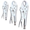888 Tools Plier Locking Curved Jaw 3Pcs Set T832921 Plier Set Locking Curved Jaw (3Pc) • Non-Slip Curved Jaws Aximises Pressure Points For Any Bolt, Nut Or Locking Tool Application • Heavy Duty Hardened Jaws For Increased Gripping Power • Knurled Adjuster Nuts • Easy Quick-Release Levers Includes • 150Mm (6") • 200Mm (8") • 250Mm (10")