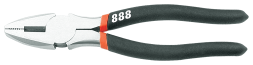 888 Tools Pliers Combination 200Mm T832008 • Forged Alloy Steel • Hardened Heat Treated Jaws • High Leverage Allows Effortless Extended Use • Ergonomic And Comfortable Handles