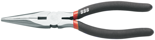 888 Tools Pliers Long Nose 200Mm T832108 • Forged Alloy Steel • Hardened Heat Treated Jaws • High Leverage Allows Effortless Extended Use • Ergonomic And Comfortable Handles