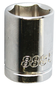 888 Tools Socket 1/4Dr 6Pt Metric 10Mm T821510 •  6Pt • Chrome Vanadium Steel For High Durability • Hardened  • Tempered • Mirror Polish Finish • Chrome Plated Corrosion Protection