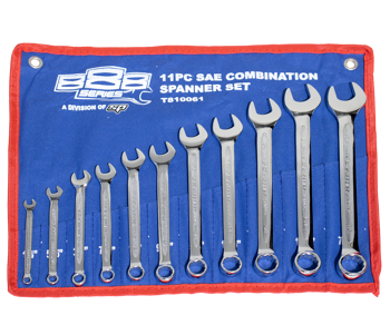 888 Tools Spanner Set Roe Sae 11Pc T810061 Spanner Set Roe Sae 11Pc• 1/4, 5/16, 3/8, 7/16, 1/2, 9/16, 5/8, 11/16, 3/4,13/16 & 7/8’’