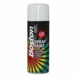 Boston Spray Paint, Gloss White 250G BOSBT40 0