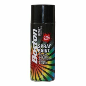Boston Spray Paint, Matt Black 250G BOSBT04 0