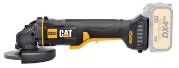 Cat 18V 115Mm Angle Grinder - Skin Only DX31B Powerful Cordless Angle Grinder With High Performance In Common Applications. Cat Latest Brushless Motor And Intelligence Pcm System Delivers Advanced Digital Overload Protection And Enhances Working Performance And Maximum Run Time. Slim Body With Non Lockable Safety Paddle Switch For Comfortable User Grip Experience. Compact Gear Case For Increased Access To Tight Spaces. Unique Tool Free 2In1 Wheel Guard For Quick And Easy Guard Adjustments. Mesh Filters And Sealed Pcm Prevents Ingress Of Dust Particles To Prolong Tool Lifetime. Battery Capacity Indicator To Check Battery Energy Time Remaining.