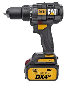 Cat 18V 65N.M Drill Driver DX11 Compact And Lightweight Designed Drill Driver With 65Nm High Torque For Tough Applications.Cat Latest Brushless Motor And Intelligence Pcm System Delivers Advanced Digital Overload Protection And Enhances Performance And Maximum Run Time. Variable Speed Trigger For Easy Control Of Different Applications. Battery Capacity Indicator To Easier Check Battery Energy Remaining In Time. Bright Led Light And Belt Hook For Easy To Use.Supplied With Two 2.0Ah Batteries And A Charger