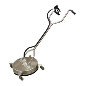 Crommelins ACCESSORY 21" stainless steel surface cleaner, 4 castors, removable handle bars, suits CPV & CPC models over 3000psi SC21