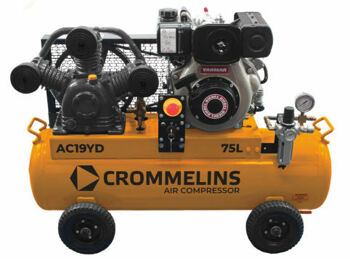 Crommelins AIR COMPRESSOR AC19YD with e/start AC19YDE