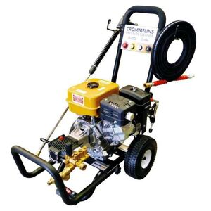 Crommelins CPV PRESSURE CLEANER 3200psi max, 14.0L/min water flow, triplex pump with forged brass manifold and pressure relief valve, pressure control valve, Robin 9.0hp EX27 engine, 10m hose,trolley frame, removable handle, pneumatic wheels CPV3200RP
