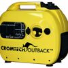 Crommelins CROMTECH LEISURE GENERATOR 2400w max output, 2100watt cont., 2x 230V outlets, USB outlets, 12V-8amp DC outlet, Pure sine wave, 5 to 20hrs continuous running, 5.0L fuel tank. CTG2500I