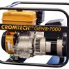 Crommelins CROMTECH PETROL GENERATOR 7000w max, Robin 14hp EX40 engine, 25mm roll frame, mecce alte alternator, 2x plugs, r/start, 72db at 7m, Australian assembled TG85RP