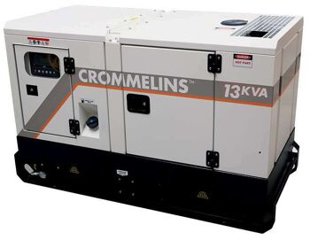 Crommelins STANDBY GENERATOR Phase 3, Diesel, Kubota engine D1703-BG, Electric Start. CHK13S3
