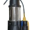 Crommelins CROMTECH SUBMERSIBLE PUMP 250w, 150L/min, 25/32/40mm outlet, 7.5m total head, 15mm max. solids, float switch, 7m roped, 10m power cord V250F