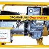 Crommelins WELDER GENERATOR 6400w max, Robin 14hp EX40 petrol engine, roll frame, 2 plugs, r/start, GW200RPH