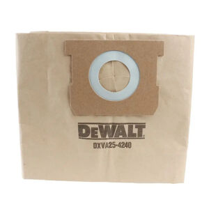 Dewalt Vacuum Dust Bag 15L 3Pk DXVA25-4240 This Dewalt Accessory Is A High-Quality Product Designed For Dewalt Wet Dry Vacuums. Made From Robust Material, Combined With An Easy-To-Attach Click In System, This Accessory Is Perfect For Any Trade Site And Home Garage Alike. Backed With A 3 Year Warranty.

Robust Material
Suitable For Dewalt Wet Dry Vacuums
Easy To Attach
3 Year Warranty