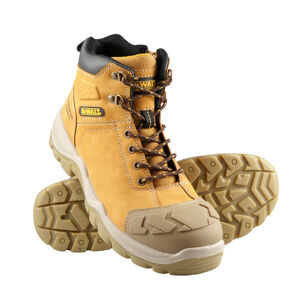 Dewalt Workwear Boot Ashton Pro Wheat 10 BASST010 Dewalt Basst007 Ashton Pro Wheat Leather Workwear Boot
Dewalt Ashton Pro Comfort Wheat Leather Workwear Boots Are Heavy Duty Work Boots Made With Full Grain Nubuck Leather And Ykk Side Zip.

Features:

Dewalt Pro Comfort 3 Layer Build
Full Grain Nubuck Leather
5 Inch Straight Shaft
D-Ring Upper Eyelets For Firm Fit
Lace Loop To Limit Movement
Double Density Seat Region
Heavy Duty Ykk Side Zip And Securing Strap
Anti-Slip Outsole With Highest Rated Src
300°C High-Heat Resistance Outsole
Steel Toe Protection With Tpu Toe Cap Bump Guide
Meets As/Nzs 2210.3

Specifications:

Size: 10
Fabric Material: Full Grain Nubuck Leather
Colour: Wheat