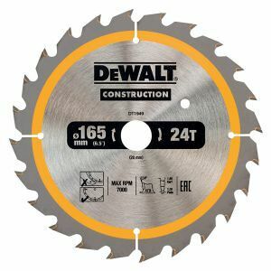 Dewalt Blade, Circular Saw 24T Construction, 165 X 20Mm DT1949-QZ