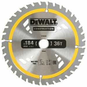 Dewalt Blade, Circular Saw 36T Construction, 184 X 20Mm DT90252-QZ