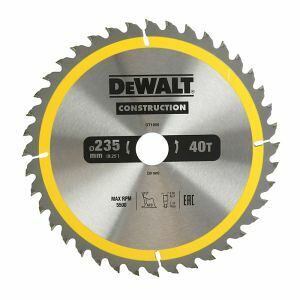 Dewalt Blade, Circular Saw 40T Construction, 235Mm X 30Mm DT1955-QZ