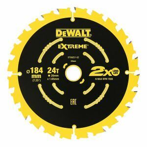 Dewalt Blade, Circular Saw Extreme 184Mm X 20 X 24T DT90257-QZ