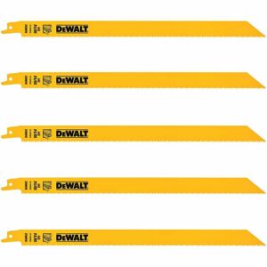 Dewalt Blade, Reciprocating Saw Bi-Metal 12In X 10/14Tpi [5] DW4839