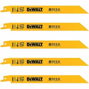 Dewalt Blade, Reciprocating Saw Bi-Metal 8In X 10Tpi [5] DWAR1810
