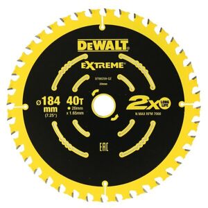 Dewalt Circular Saw Blades, Extreme 184Mm X 24/40T 16/20Mm [2] Pk DT90260-QZ