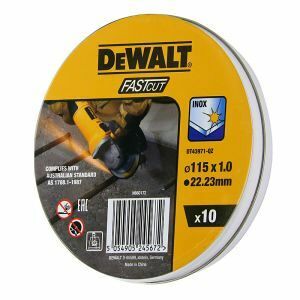 Dewalt Disc, Cutting, Bonded Thin Tin Fast Cut, 155 X 1.0 X 22.23Mm DT43971-QZ