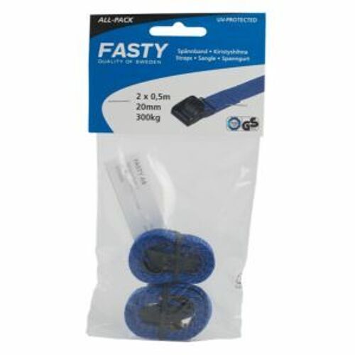 Fasty Strap Pinpack 0.5M X 20Mm [2] Blue FAS155 0