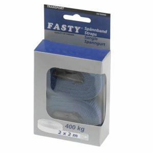 Fasty Tie Strap, 2M X 25Mm Transport Cap. 400Kg Blue [2] Pack FAS147 0