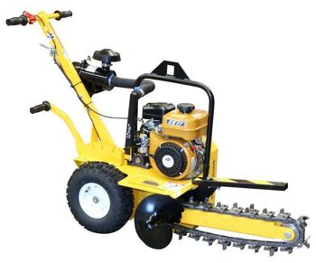 Groundhog GROUNDHOG TRENCHER 6hp EX17 with centrifugal clutch, recoil start, Donaldson air cleaner, 3 depth adjustments 8”, 12”, 18”, “shark chain” T418RP