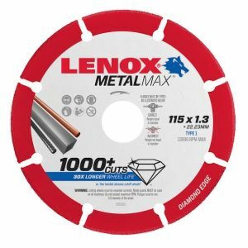 Lenox Blade, Metal Cut Off Wheel 115 X 22.2 X 1.3Mm LEN1985010 0
