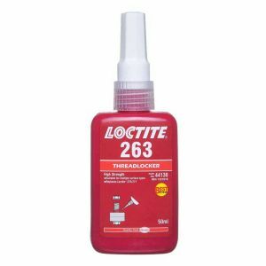 Loctite Threadlocker, High Strength 263 Red 50Ml LOC44130 0
