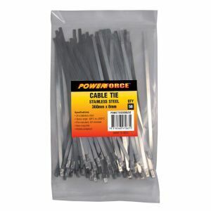Powerforce Cable Tie, 316 Stainless Steel 360Mm X 8Mm [50] Pack POWCTSS3608/50 0