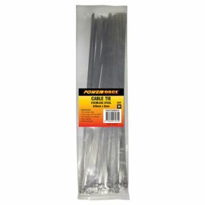 Powerforce Cable Tie, 316 Stainless Steel 520Mm X 8Mm [50] Pack POWCTSS5208/50 0