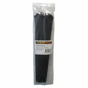 Powerforce Cable Tie, Nylon - Black Uv 370Mm X 4.8Mm [100] Pack POWCT3704BK/100 0