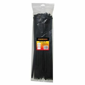 Powerforce Cable Tie, Nylon - Black Uv 550Mm X 8Mm [100] Pack POWCT5508BK/100 0