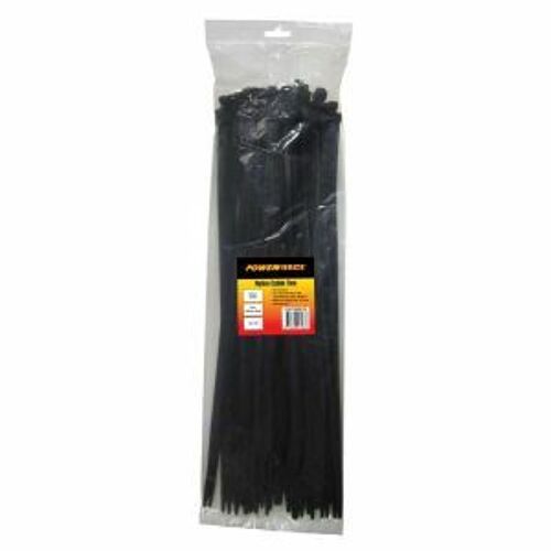 Powerforce Cable Tie, Nylon - Black Uv 940Mm X 9Mm [100] Pack POWCT9409BK/100 0