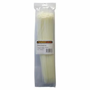 Powerforce Cable Tie, Nylon - Natural 370Mm X 4.8Mm [100] Pack POWCT3704NT/100 0