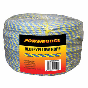 Powerforce Rope, Blue / Yellow 6Mm X 400M POWROPEBY64 0