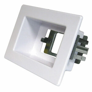 Recessed Recessed Wall Point, Single White RECWP1WH 0