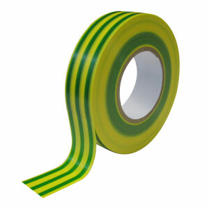 Repelec Tape Insulation Pvc Yel/Green 0.18Mm X 19Mm X 20M [10] Pack PVCYG 0