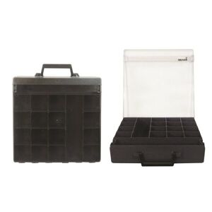 Rolacase Rolacase With 6 Dividers Clear Lid, Charcoal 370X370X85 ROLRC001/CH/CL 0