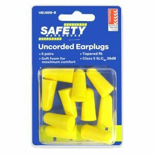 Safety Whs Earplugs, Uncorded, Class 5 27Db, Hang Pack [5] SAFHEU669-B 0