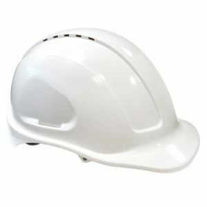 Safety Whs Vented Hard Hat, White Sliplock Harness SAFHVS590-W 0